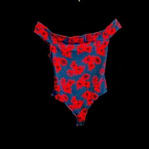 Free People off the shoulder body suit. Absolutely stunning on!